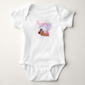 Mammie's kleine engel-baby lichaamspak romper (Voorkant)