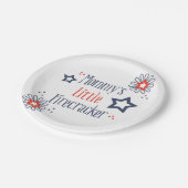 Mammie's kleine Firecracker Papieren Bordje (Gekanteld)