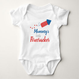 Mammie's kleine Firecracker Red Blue Romper