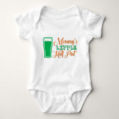 Mammie's kleine halve dwerg St. Patrick's Day Romper (Voorkant)