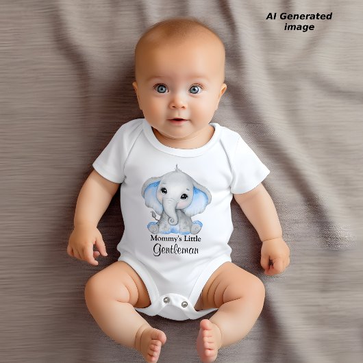 Mammie's kleine heer charmante olifant romper