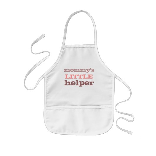 Mammie's kleine helper kinder apron meisje schort (Voorkant)