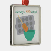 Mammie's kleine Helper Metalen Ornament (Rechts)