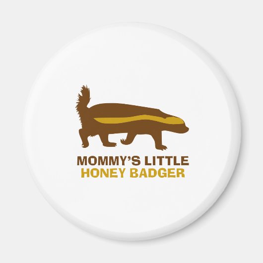 Mammie's kleine honingbadger magneet (Voorkant)