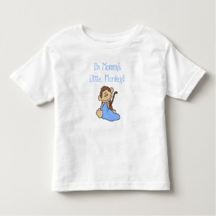 Mammie's kleine jongen aap kinder shirts