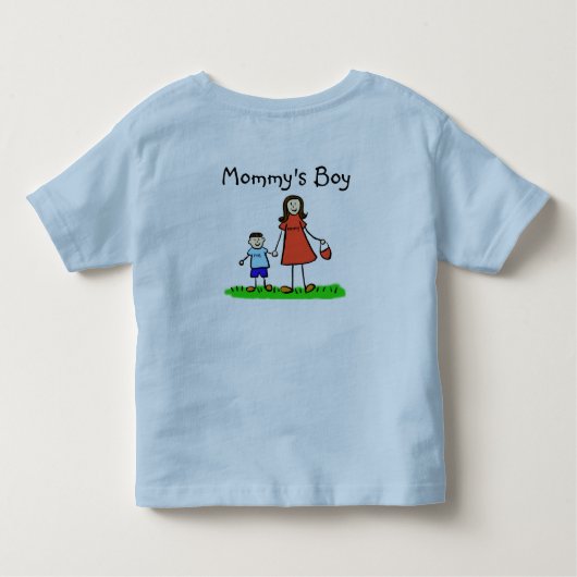Mammie's kleine jongen Familie karakteriseert aang Kinder Shirts (Achterkant)