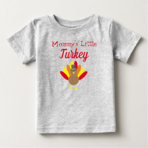 Mammie's Kleine Kalkoen Baby T-Shirt