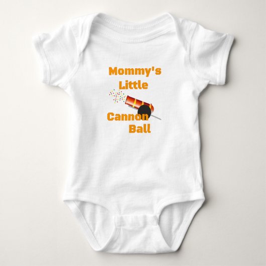 Mammie's kleine kanonbal romper (Voorkant)