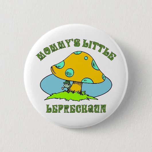 Mammie's kleine Leprechaun Ronde Button 5,7 Cm (Voorkant)