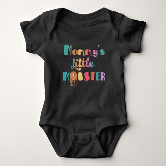 Mammie's kleine monster-baby-kostuum romper (Voorkant)