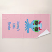 Mammie's kleine monster met paarden badhanddoek (Badhanddoek)