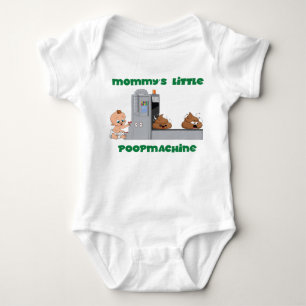 Mammie's kleine poepmachine-baby-lichaam romper