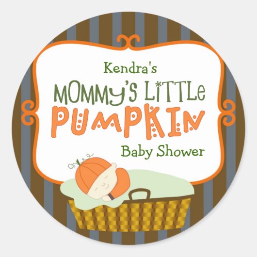 Mammie's kleine pompoen Stickers (Voorkant)