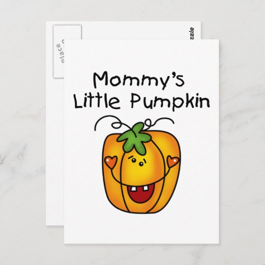 Mammie's kleine pompoen T-shirts en cadeautjes Briefkaart (Voorkant / Achterkant)