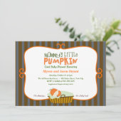 Mammie's kleine pompoenBaby shower Kaart (Staand voorkant)