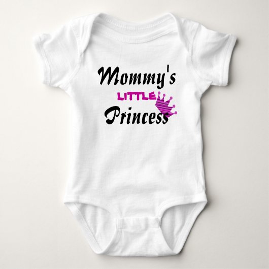 Mammie's kleine prinses Baby Creeper Romper (Voorkant)