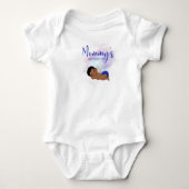 Mammie's kleine strijder-engel-baby lichaamspak romper (Voorkant)