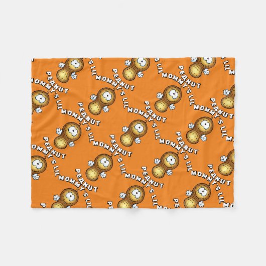 Mammie's Lil Peanut Fleece Deken (Voorkant (Horizontaal))