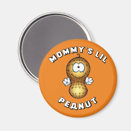 Mammie's Lil Peanut Magneet (Voorkant / Achterkant)