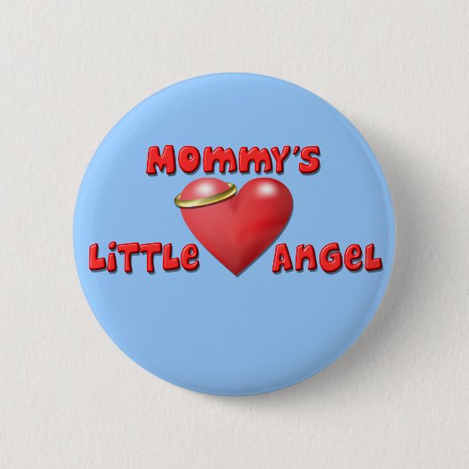 Mammie's Little Angel Ronde Button 5,7 Cm (Voorkant)