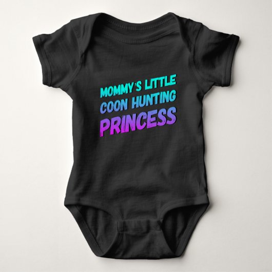 Mammie's Little Coon Hunting Princess Baby Bodysui Romper (Voorkant)