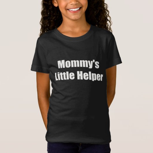 "Mammie's Little Helper" Cute Toddler Moederdag T-shirt (Voorkant)
