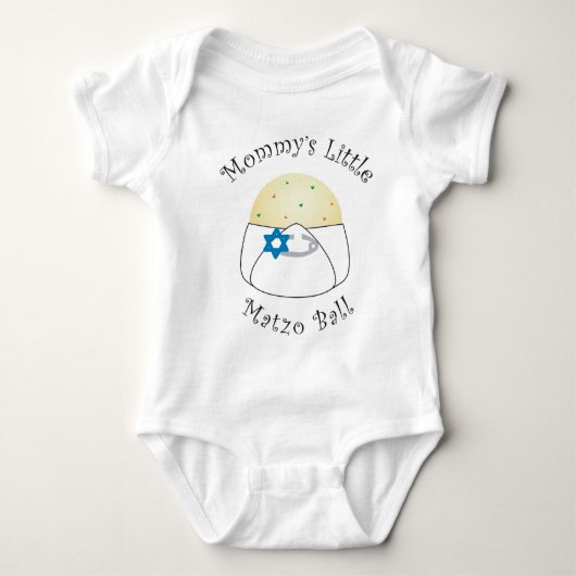 Mammie's Little Matzo Onsie Romper (Voorkant)