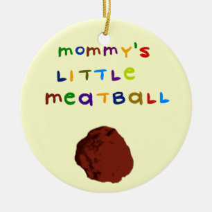 Mammie's Little Meatball Gepersonaliseerd Ornament