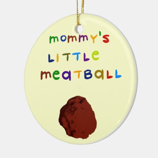 Mammie's Little Meatball Gepersonaliseerd Ornament (Links)