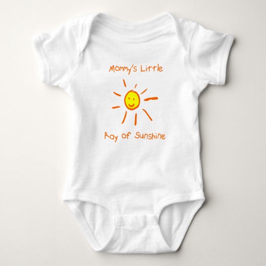 Mammie's Little Ray of Sunshine Romper (Voorkant)