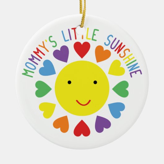 Mammie's Little Sunshine Keramisch Ornament (Voorkant)