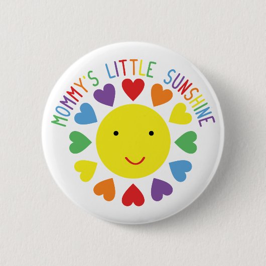 Mammie's Little Sunshine Ronde Button 5,7 Cm (Voorkant)