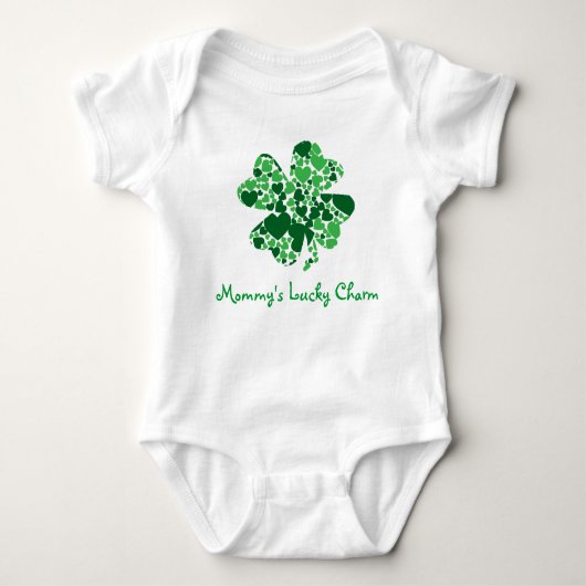 "Mammie's Lucky Charm" Baby Creeper Romper (Voorkant)