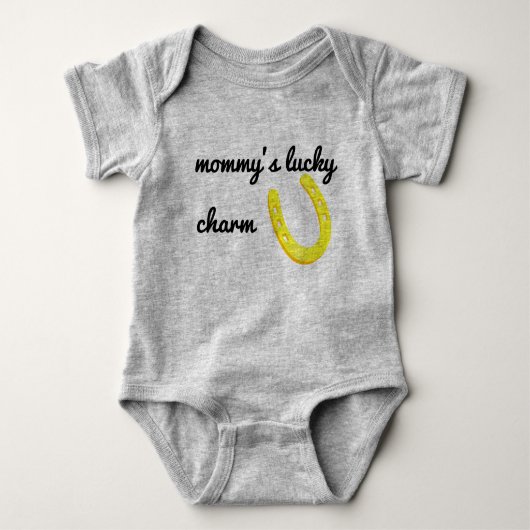 Mammie's Lucky Charm Hoefijzer Romper (Voorkant)