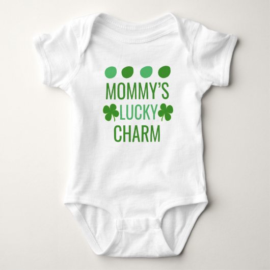 Mammie's Lucky Charm // St Patrick's Day Romper (Voorkant)