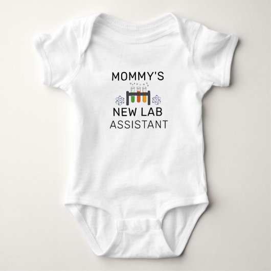 Mammie's Nieuwe Laboratoriumassistent | Dokter Mam Romper (Voorkant)