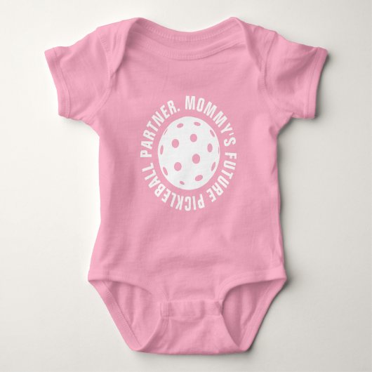 Mammie's pickleball partner baby bodysuit pak (Voorkant)