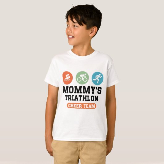 Mammie's Triathlon-team T-shirt (Voorkant volledig)