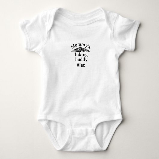 Mammie's wandelende boeddy Baby, mama's wandelende Romper (Voorkant)