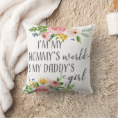 Mammie's Wereld Papa's Meisje Baby Nursery Pillow Kussen (Deken)