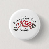 Mammie's werkoutbudgettair oefent weerstandsverbod ronde button 3,2 cm (Voorkant)
