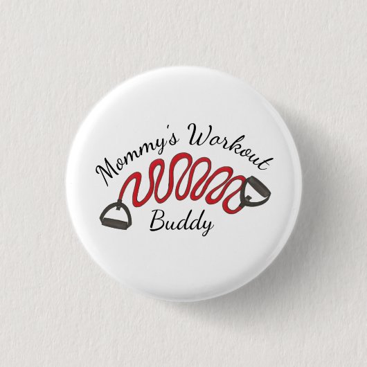 Mammie's werkoutbudgettair oefent weerstandsverbod ronde button 3,2 cm (Voorkant)