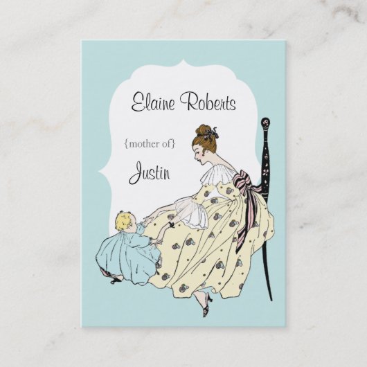  mammikaart voor jongens contactkaartje (Voorkant)