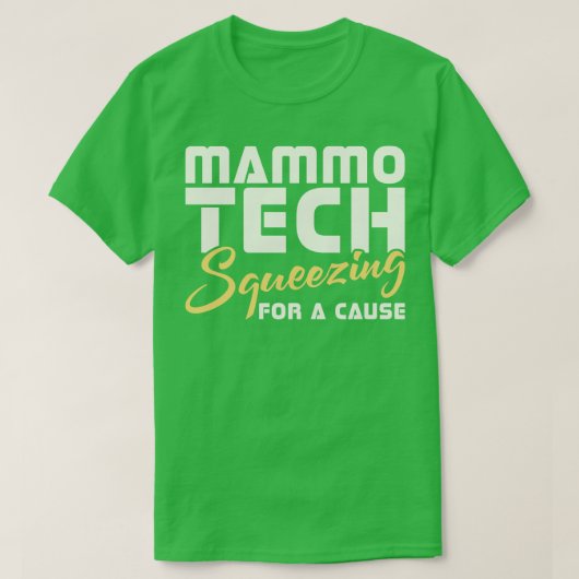 Mammo Tech knijpt voor een goed doel T-shirt (Design voorkant)
