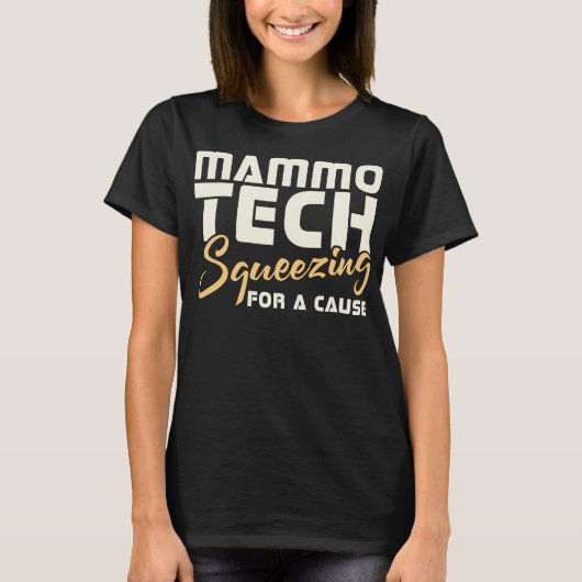 Mammo Tech knijpt voor een goed doel T-shirt (Voorkant)