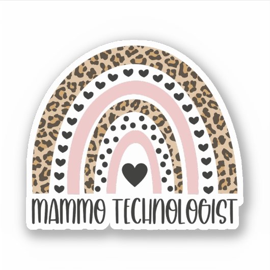 Mammo Technoloog, Mammo Tech, Mammografie Techniek Sticker (Voorkant)