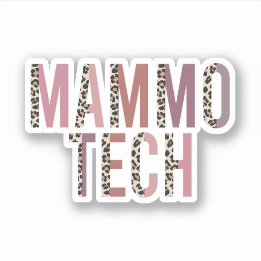 Mammo Technoloog, Mammo Tech, Mammografie Techniek Sticker (Voorkant)