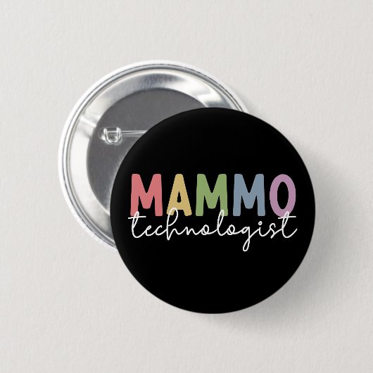Mammo Technoloog Mammografie Tech Radiology Ronde Button 5,7 Cm (Voorkant /achterkant)