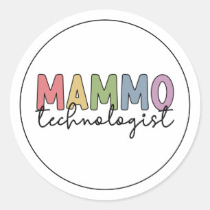 Mammo Technoloog Mammografietechnicus Gift Ronde Sticker