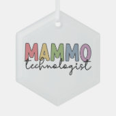 Mammo Technoloog Mammografietechnicus Gifts Glas Ornament (Voorkant)